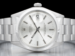 Rolex Date 34 Argento Oyster 1500 Silver Lining 